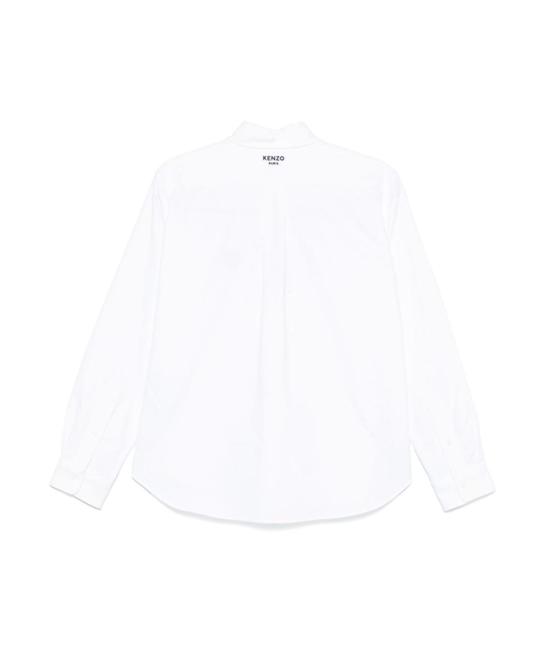 KENZO Белая хлопковая рубашка, фото 2
