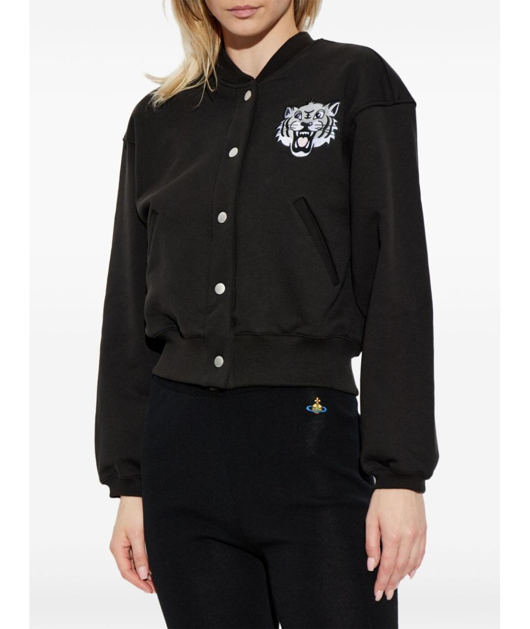 KENZO Черная хлопковая куртка, фото 4
