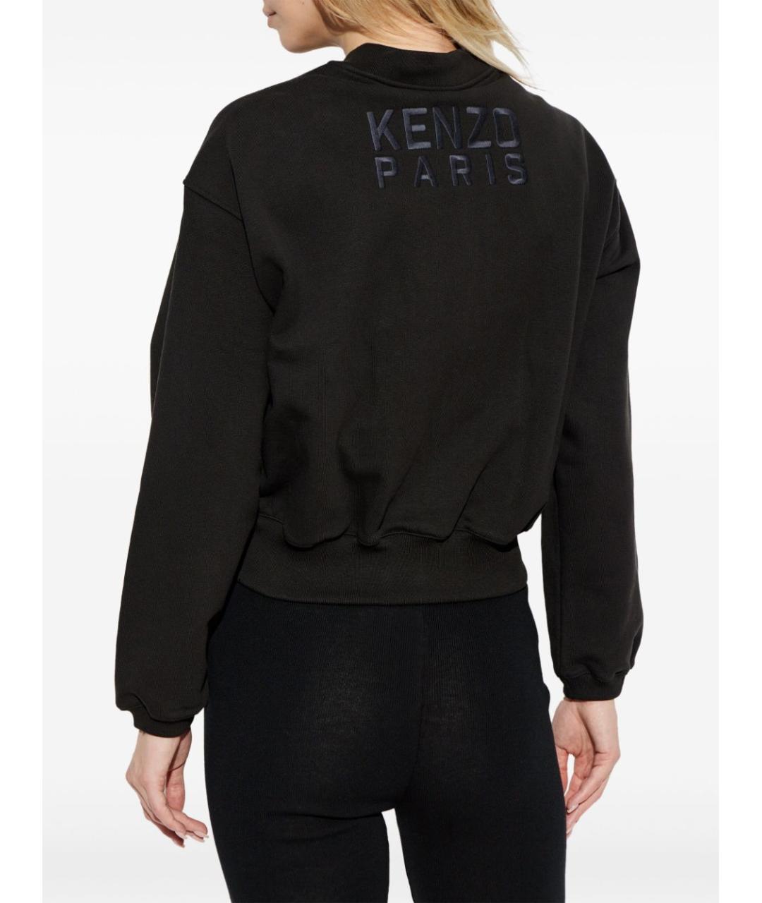 KENZO Черная хлопковая куртка, фото 2
