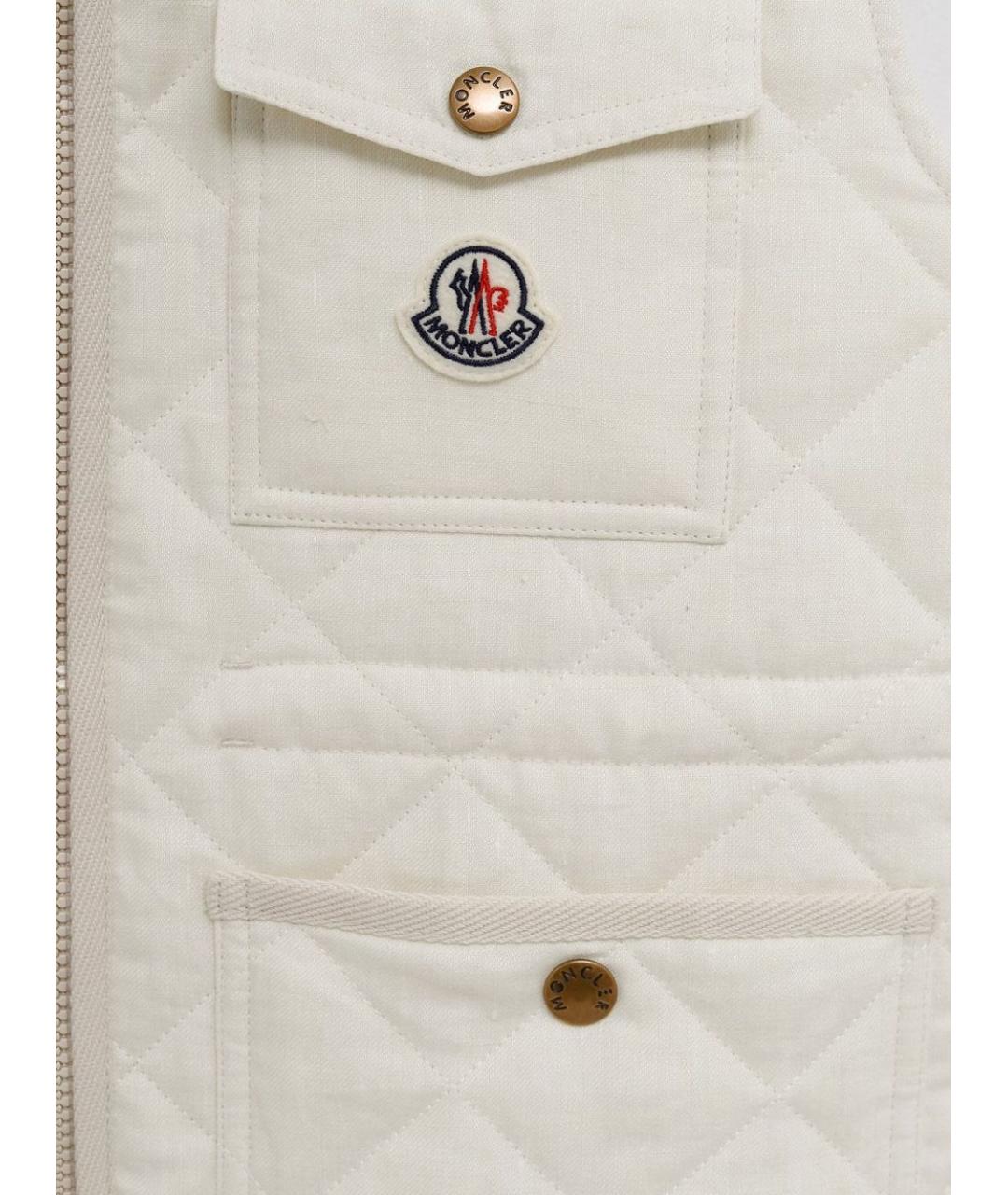 MONCLER Бежевая жилетка, фото 2