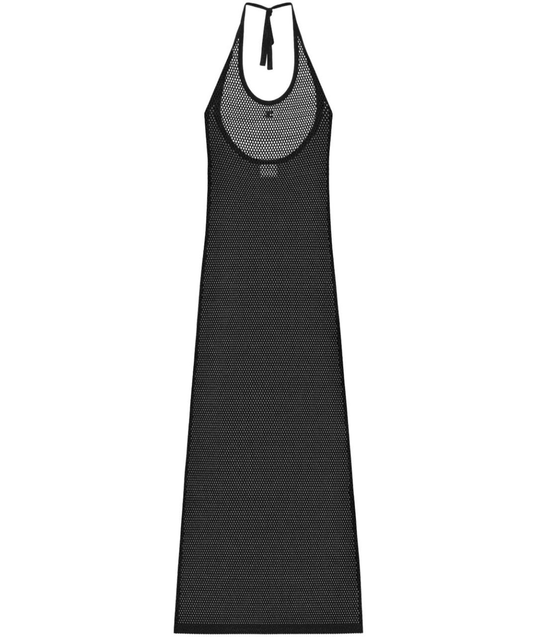 COURREGES Черное хлопковое повседневное платье, фото 1