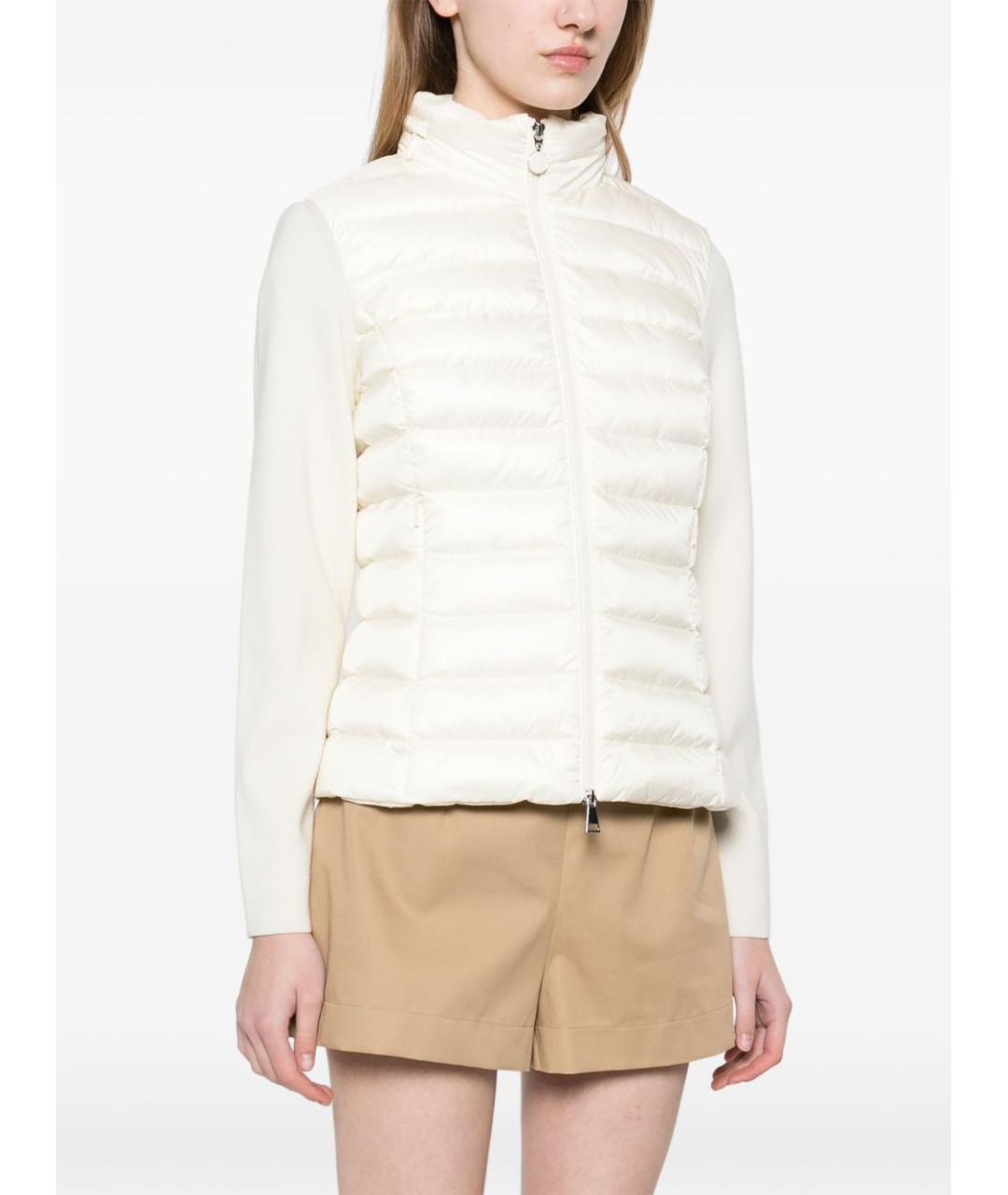 MONCLER Белая шерстяная куртка, фото 4