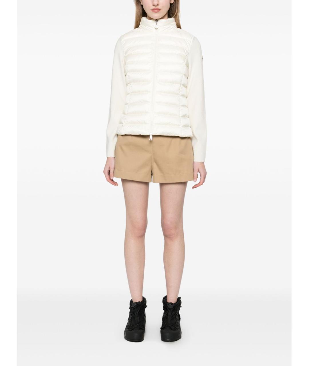 MONCLER Белая шерстяная куртка, фото 5