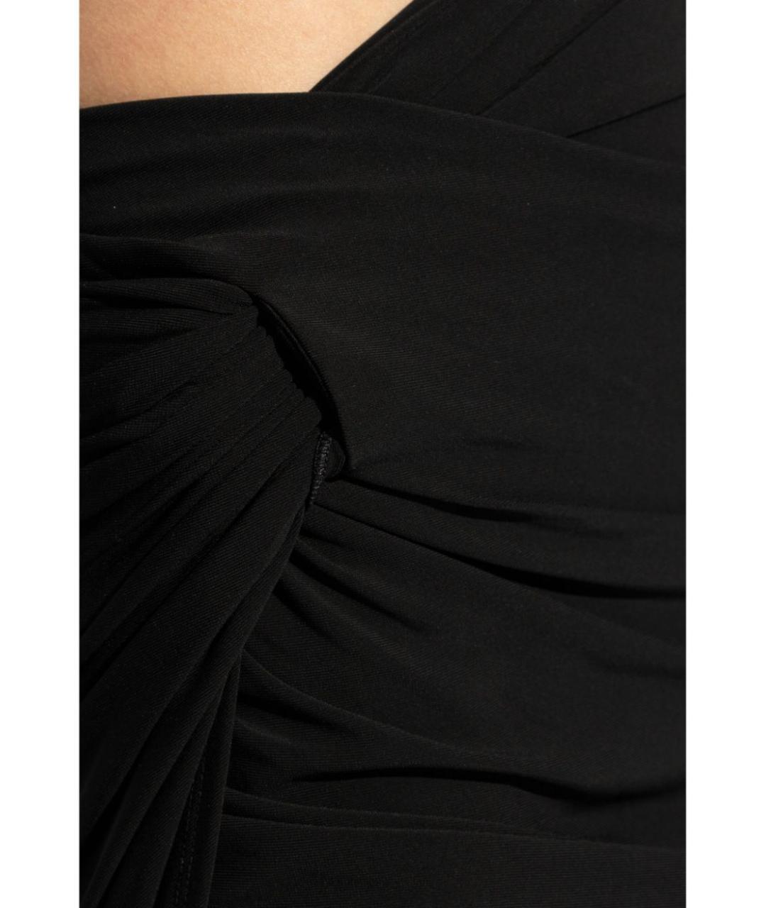 JACQUEMUS Черная полиэстеровая юбка мини, фото 4