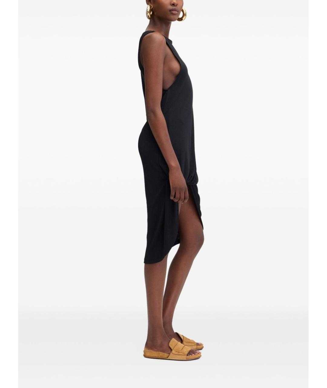 JACQUEMUS Черное полиэстеровое повседневное платье, фото 3