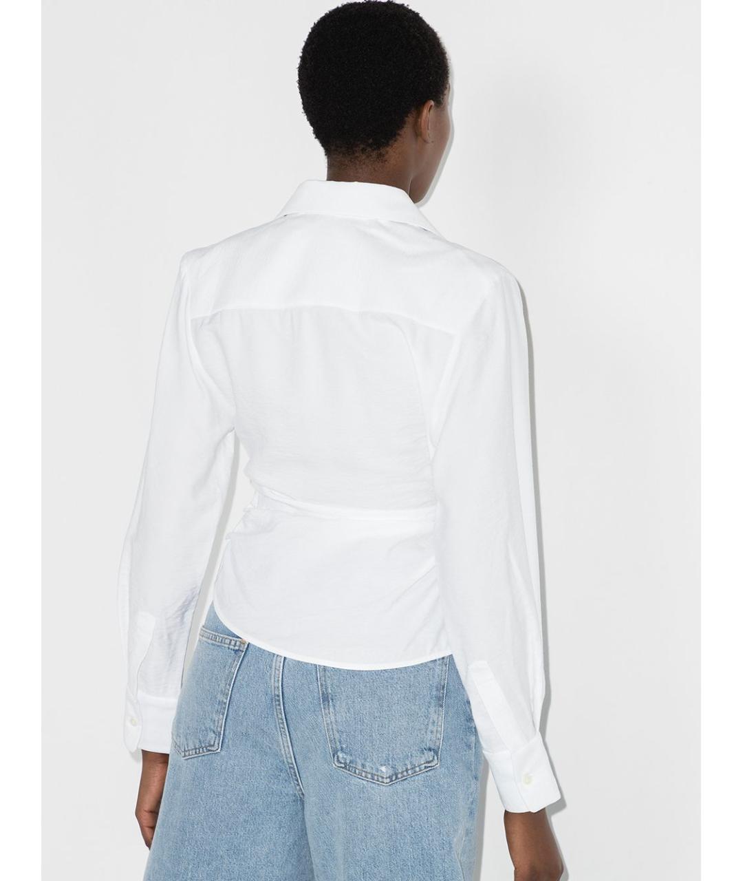 JACQUEMUS Белая полиамидовая рубашка, фото 3