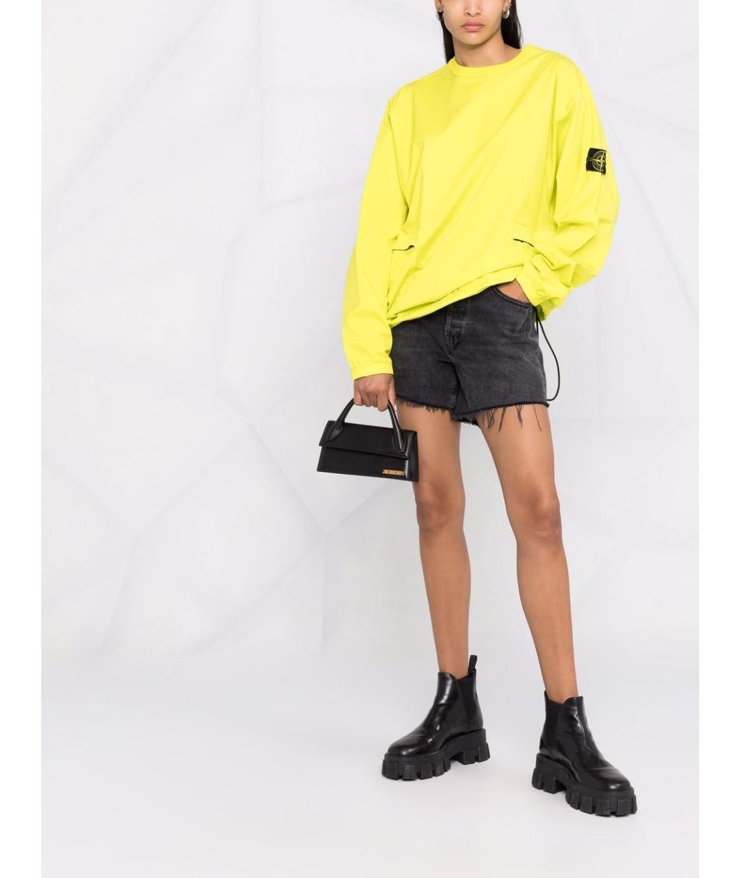 JACQUEMUS Черная кожаная сумка с короткими ручками, фото 5