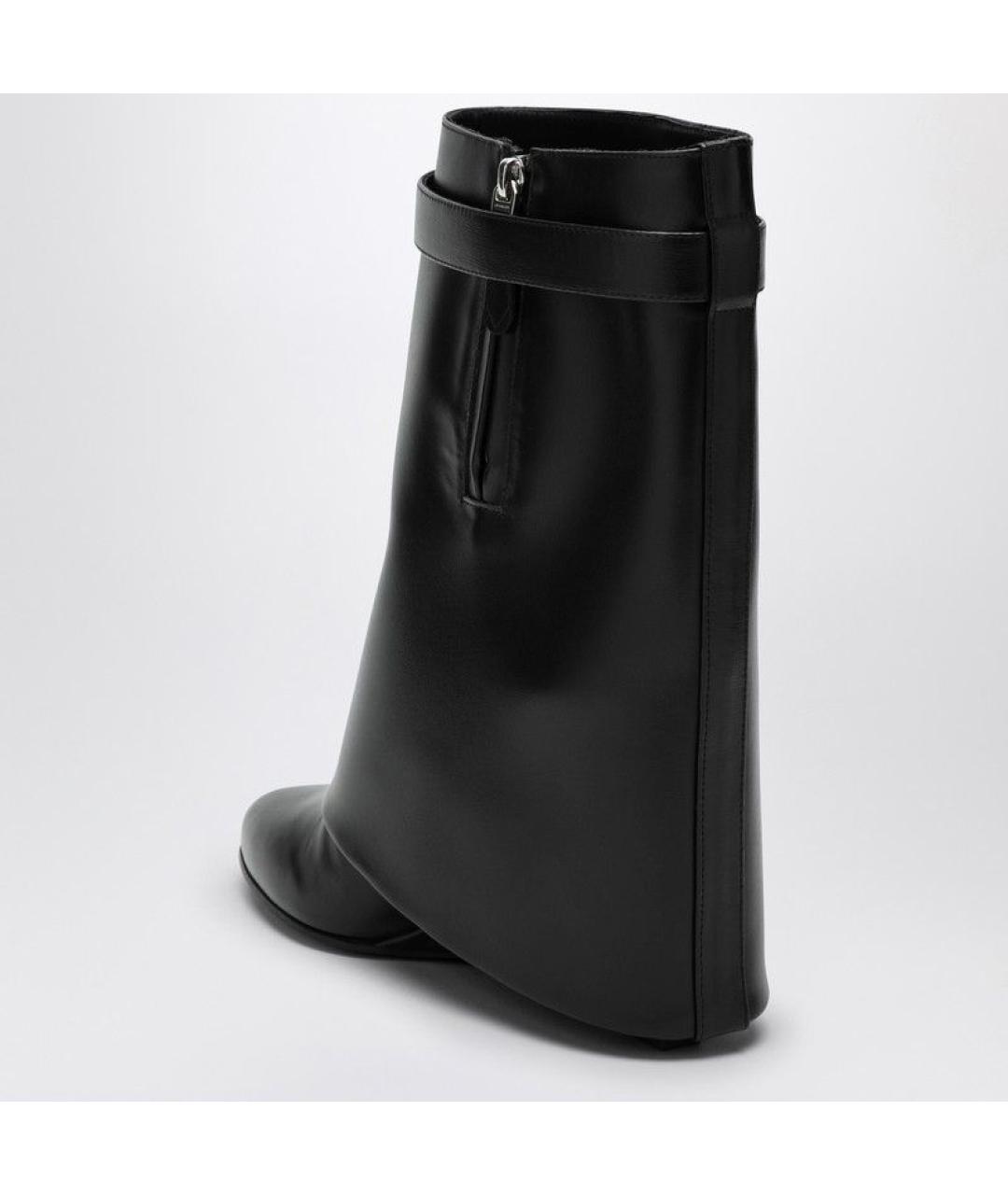 GIVENCHY Черные кожаные сапоги, фото 4