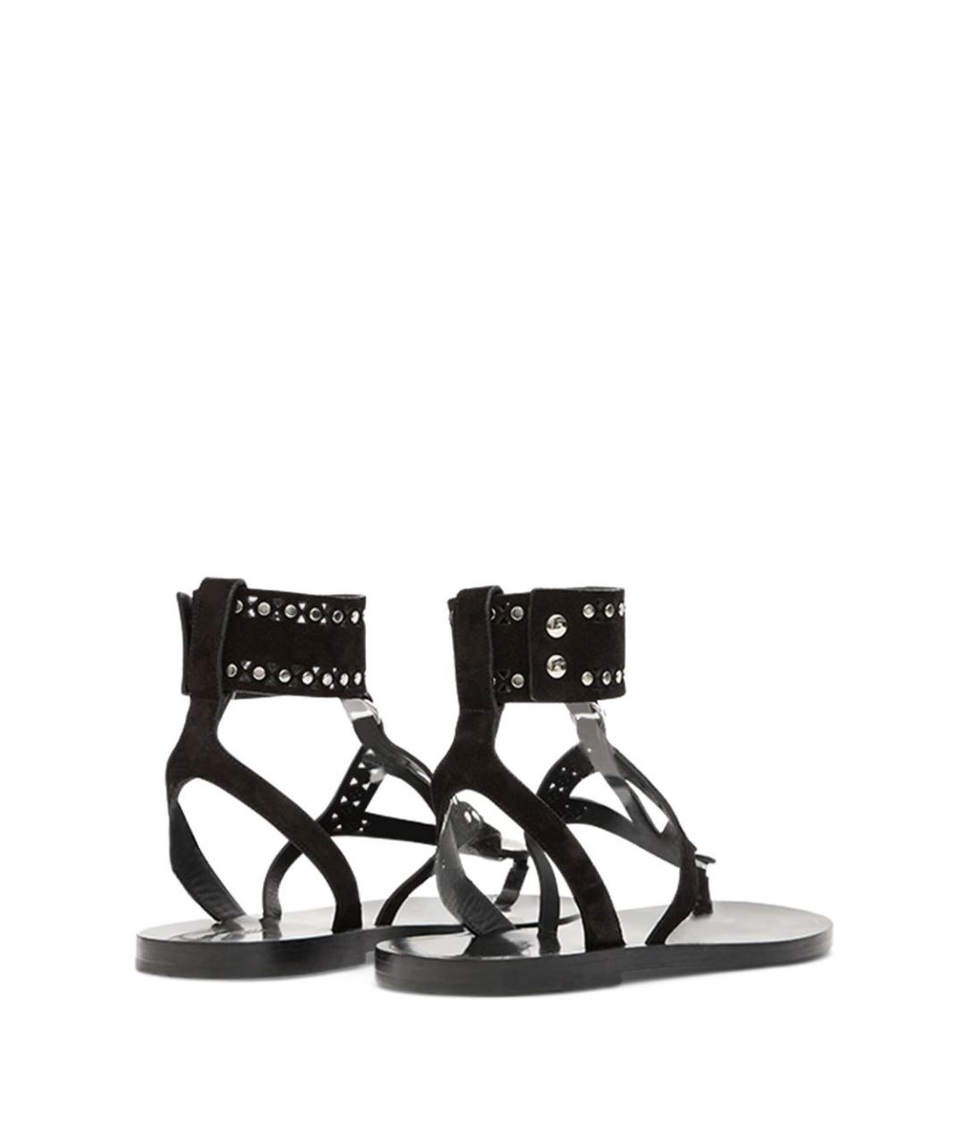 ISABEL MARANT Черные кожаные сандалии, фото 2