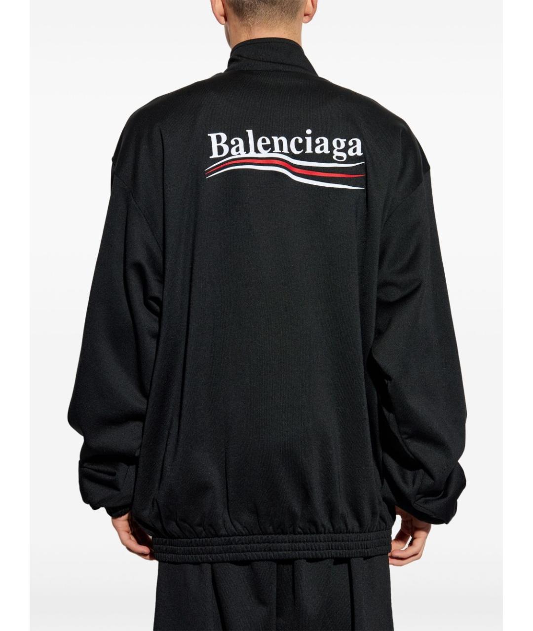 BALENCIAGA Черная хлопковая куртка, фото 3