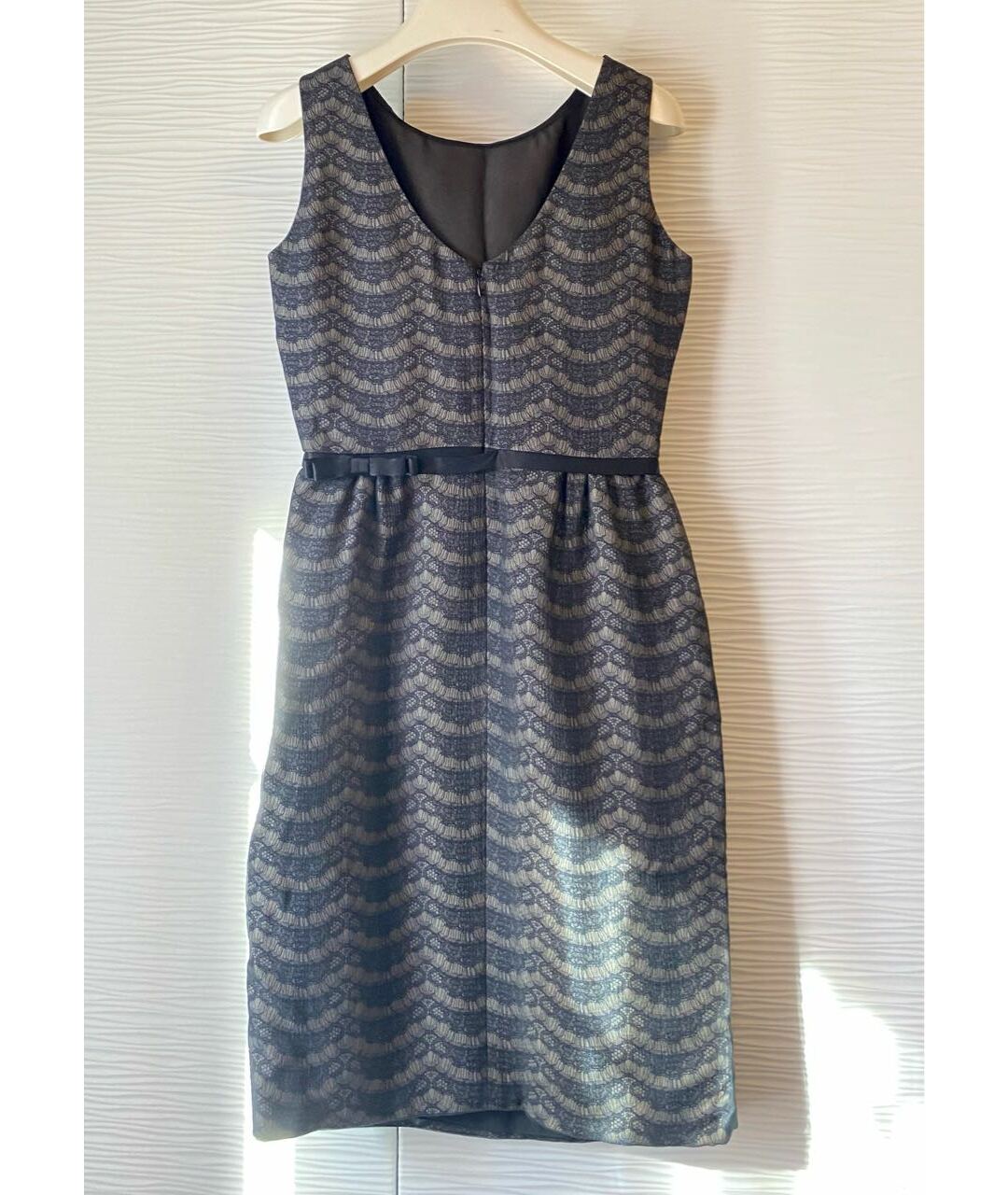ARMANI COLLEZIONI Черное шелковое коктейльное платье, фото 2