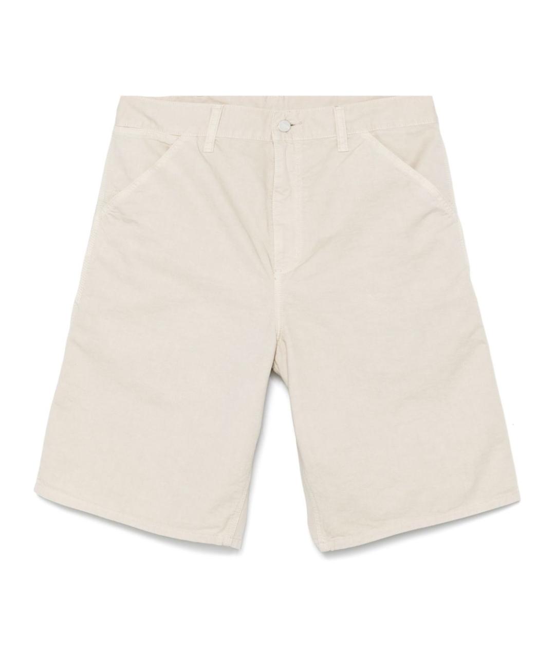 CARHARTT WIP Бежевые хлопковые шорты, фото 1