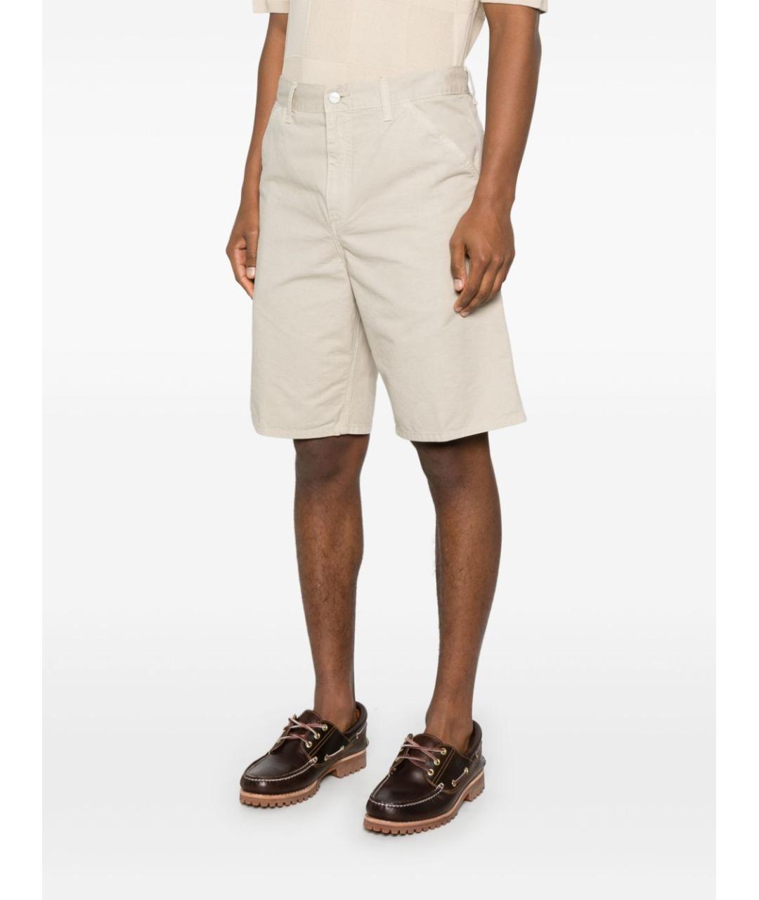 CARHARTT WIP Бежевые хлопковые шорты, фото 3