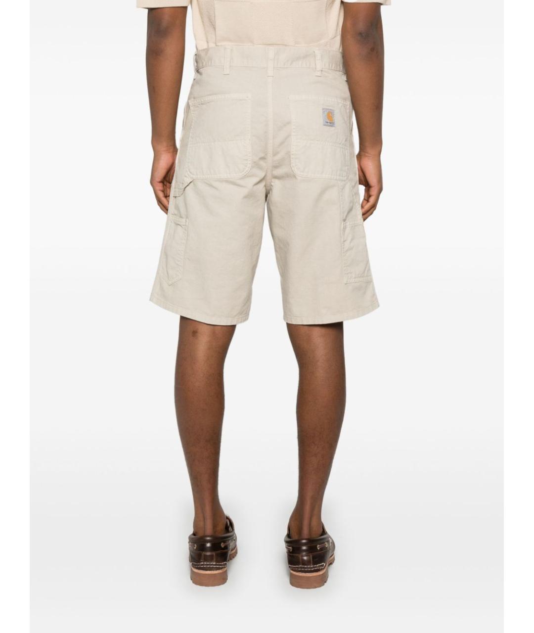 CARHARTT WIP Бежевые хлопковые шорты, фото 4