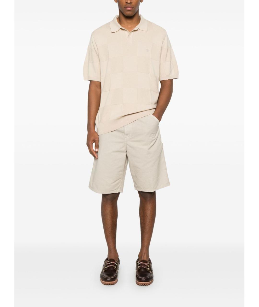 CARHARTT WIP Бежевые хлопковые шорты, фото 5