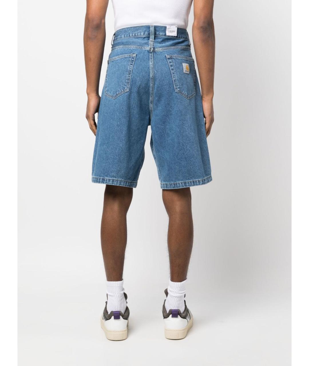 CARHARTT WIP Синие хлопковые шорты, фото 4