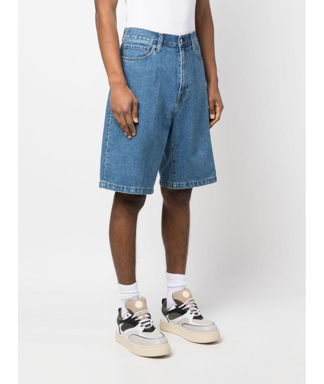 CARHARTT WIP Синие хлопковые шорты, фото 3