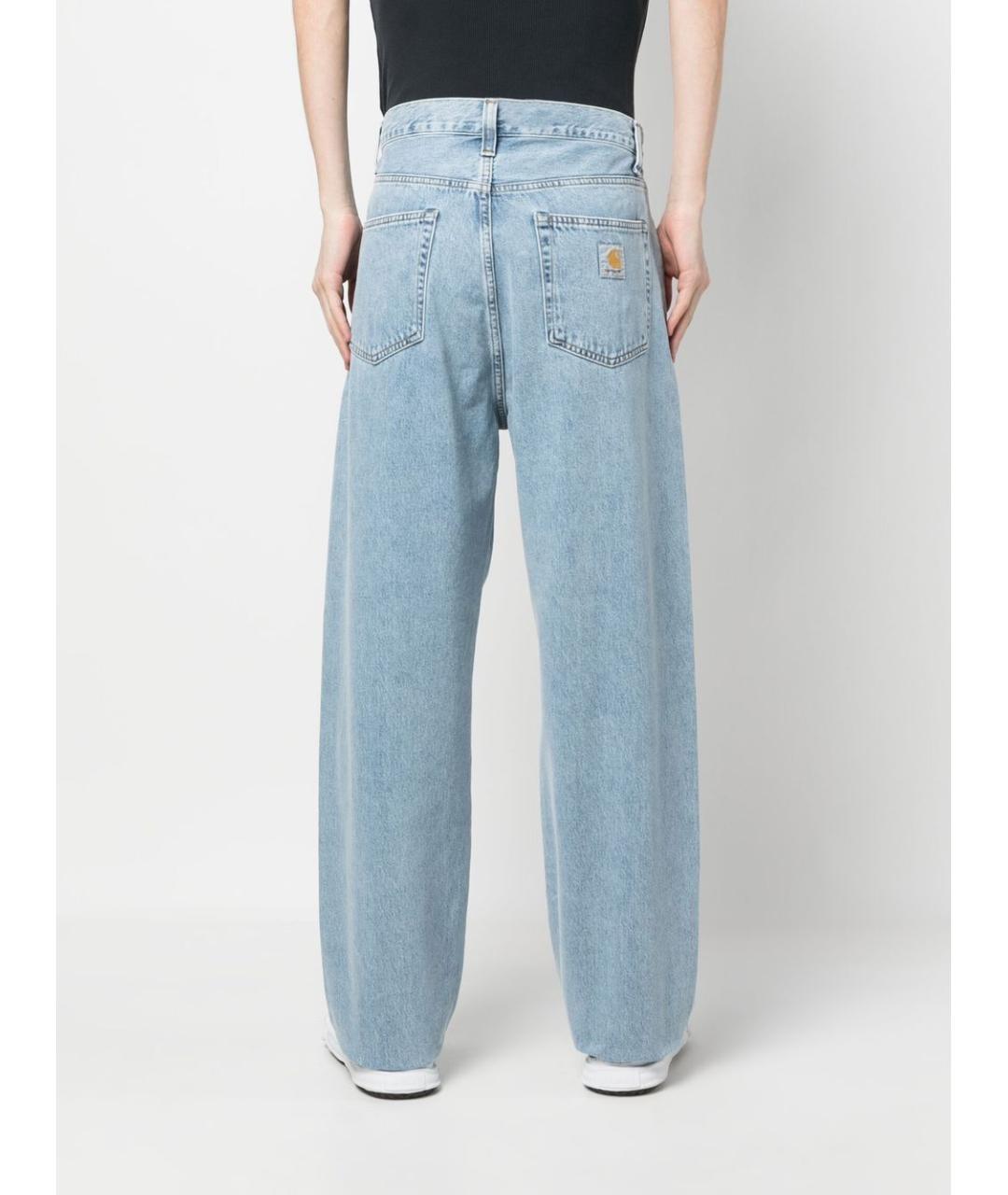 CARHARTT WIP Голубые полиэстеровые повседневные брюки, фото 5