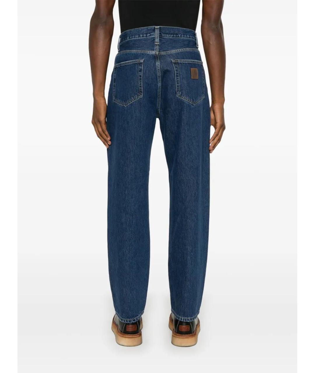 CARHARTT WIP Синие полиэстеровые повседневные брюки, фото 2