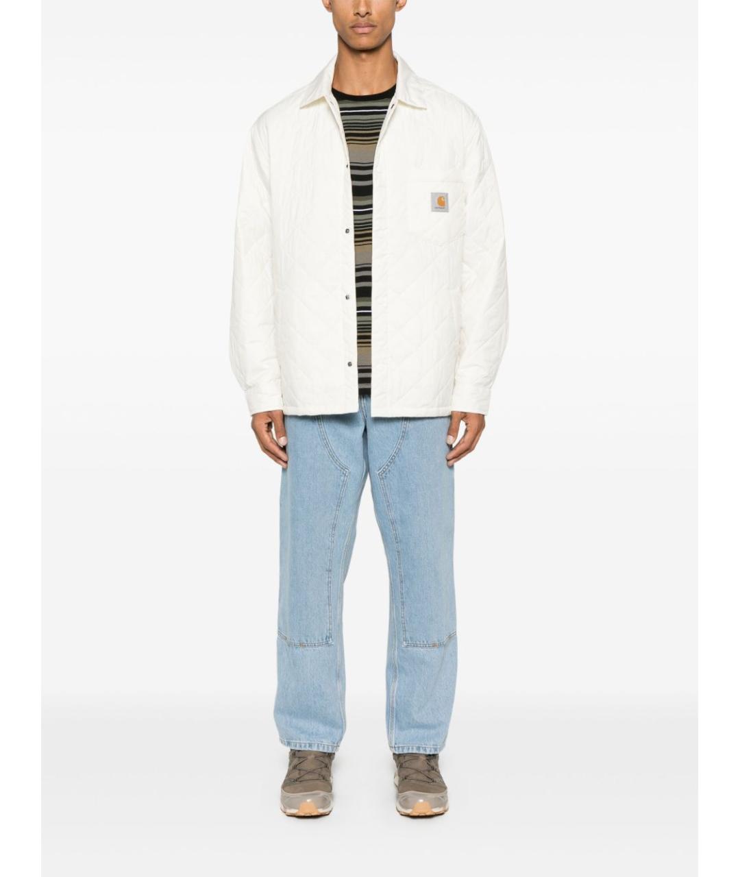 CARHARTT WIP Голубые полиэстеровые повседневные брюки, фото 5
