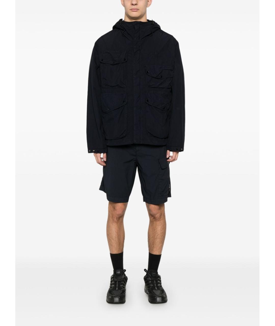 CP COMPANY Темно-синие хлопковые шорты, фото 5