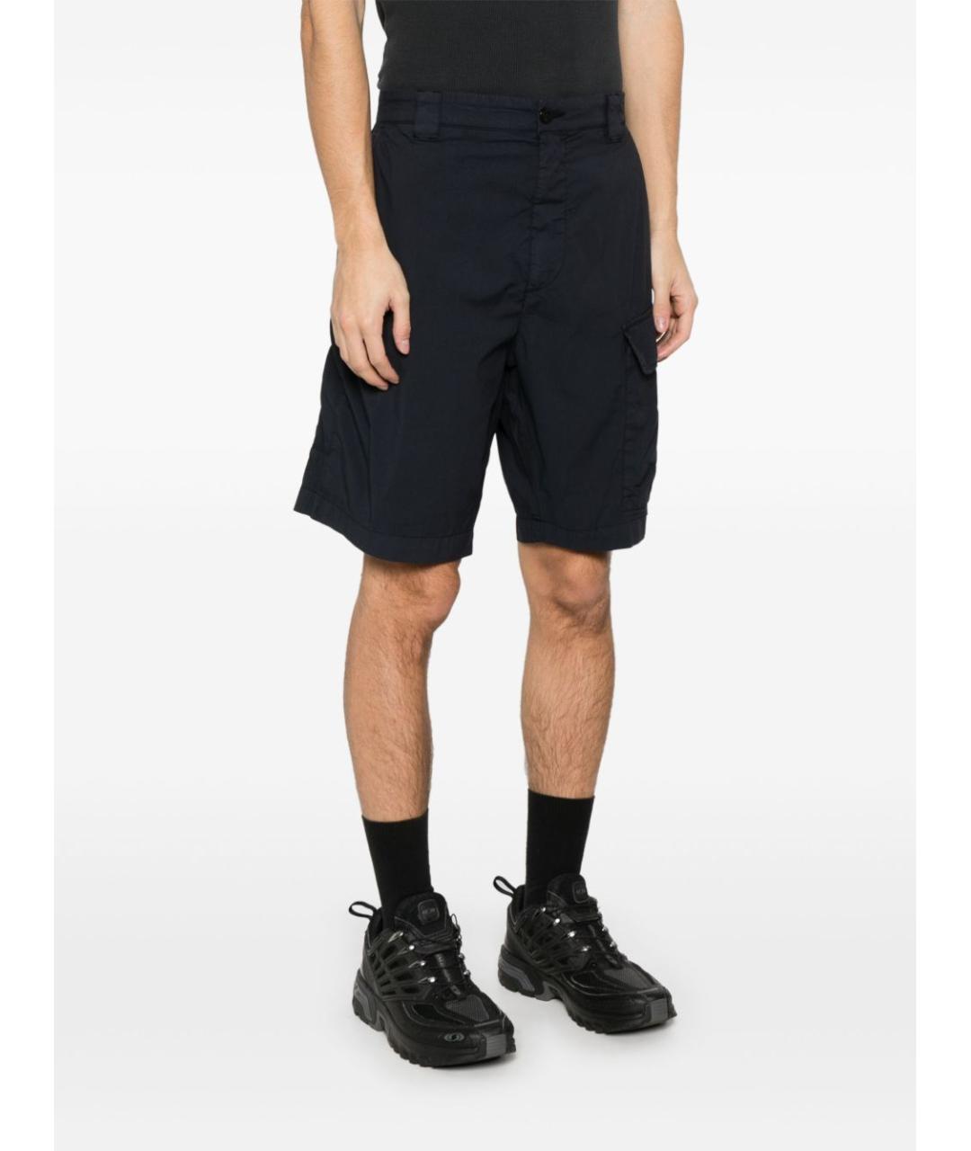 CP COMPANY Темно-синие хлопковые шорты, фото 3