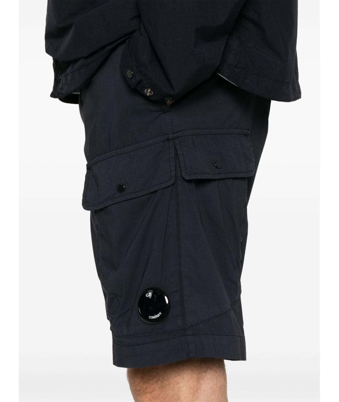CP COMPANY Темно-синие хлопковые шорты, фото 2