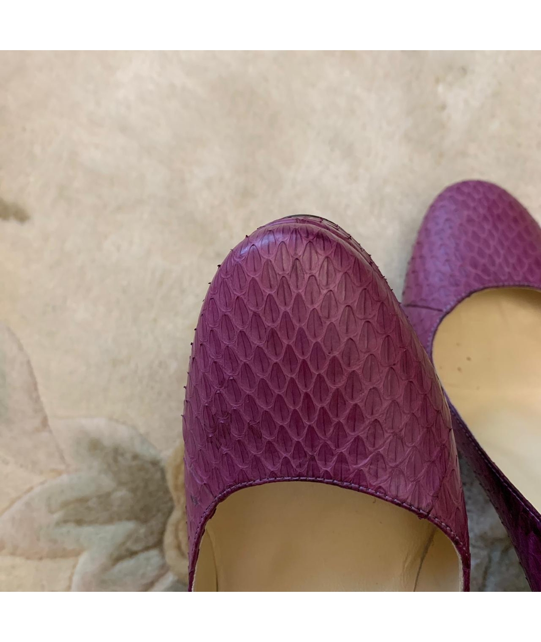 JIMMY CHOO Фиолетовые кожаные туфли, фото 7