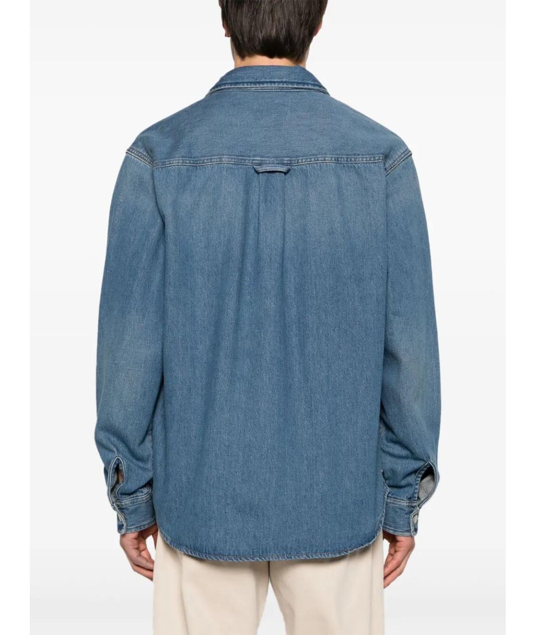 CARHARTT WIP Синяя хлопковая кэжуал рубашка, фото 2