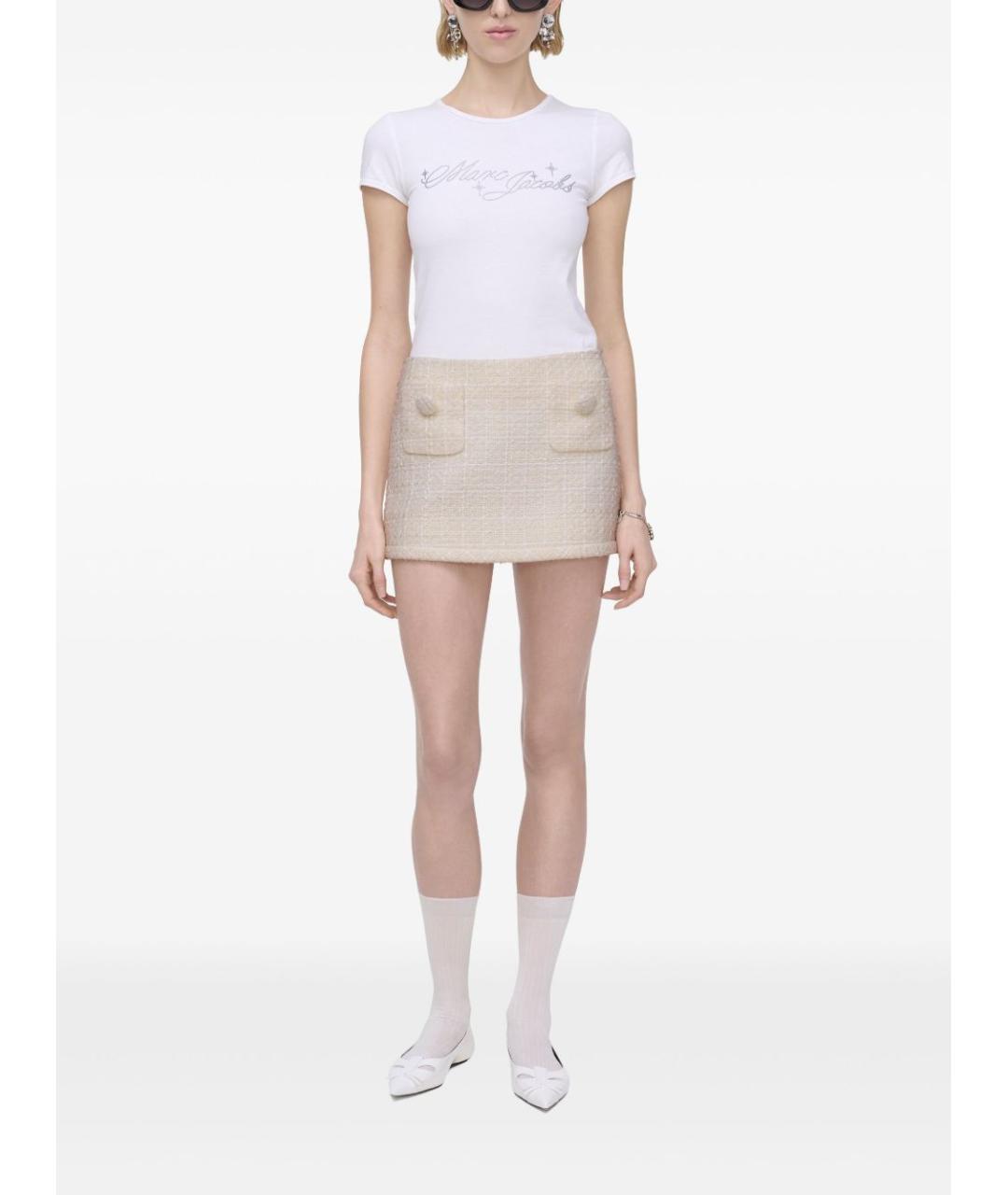 MARC JACOBS Бежевая юбка мини, фото 2