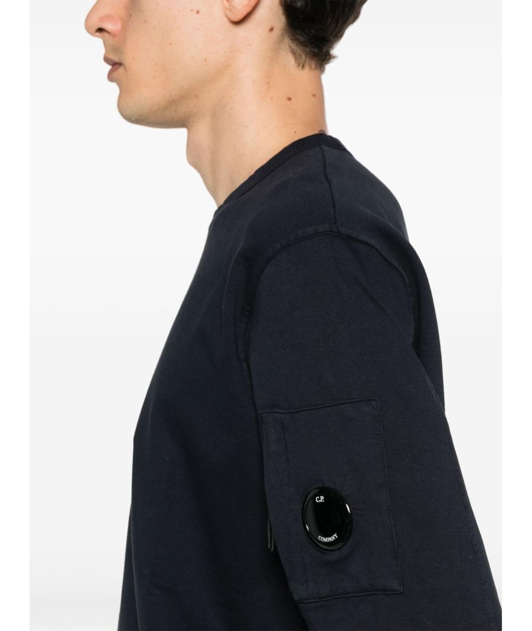 CP COMPANY Темно-синий хлопковый джемпер / свитер, фото 2