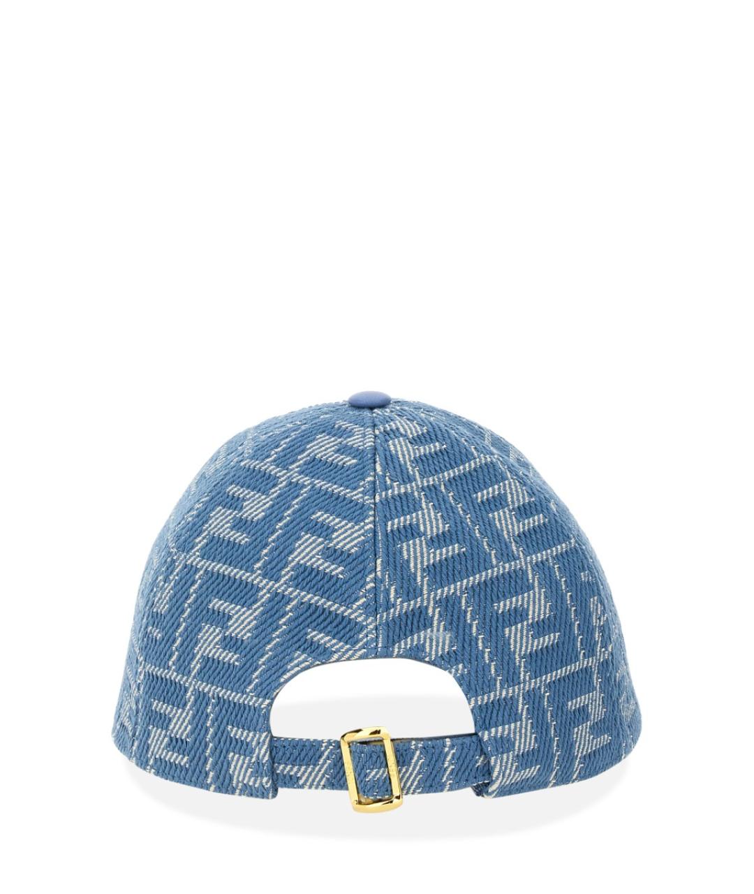 FENDI Синяя хлопковая кепка, фото 3