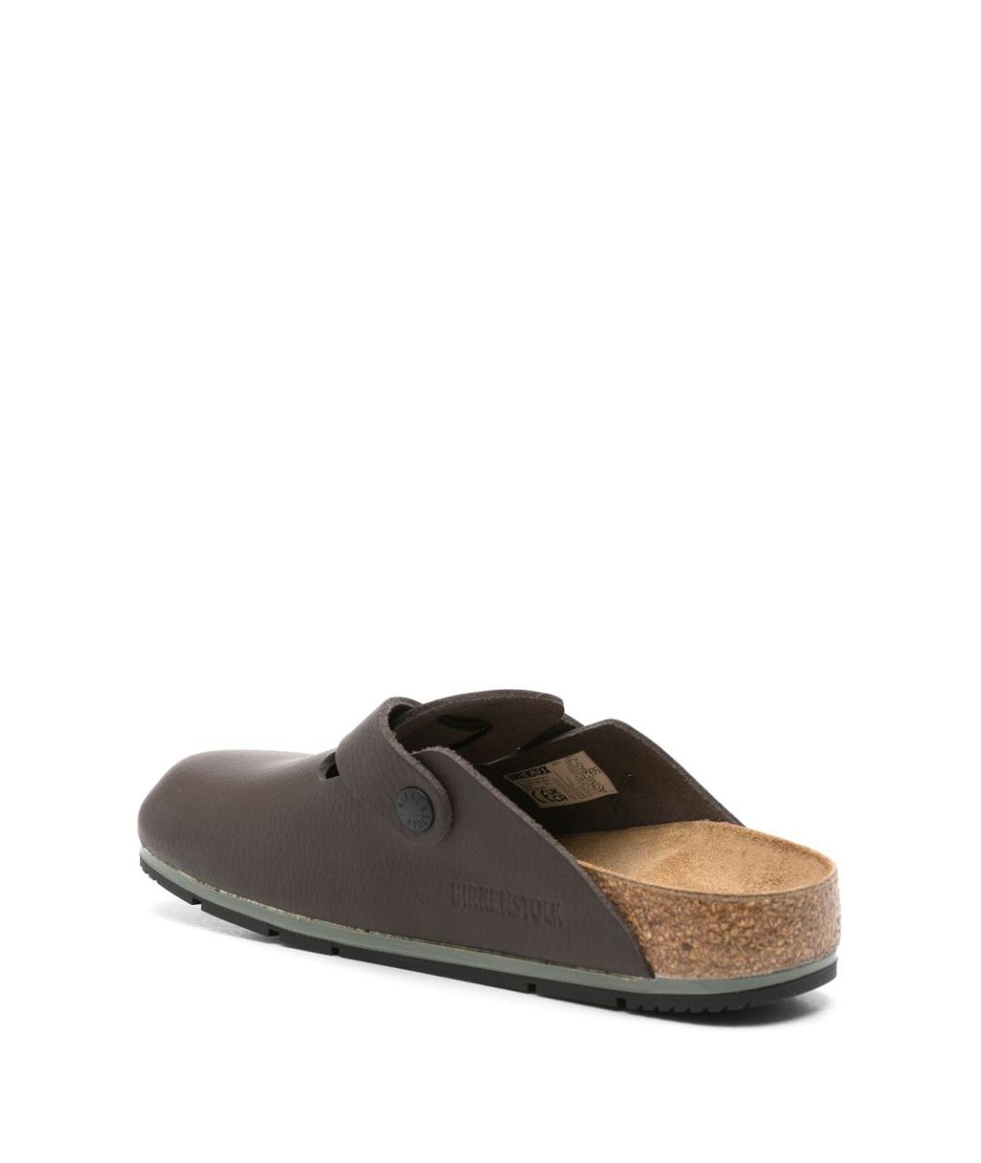 BIRKENSTOCK Коричневые кожаные сабо, фото 4