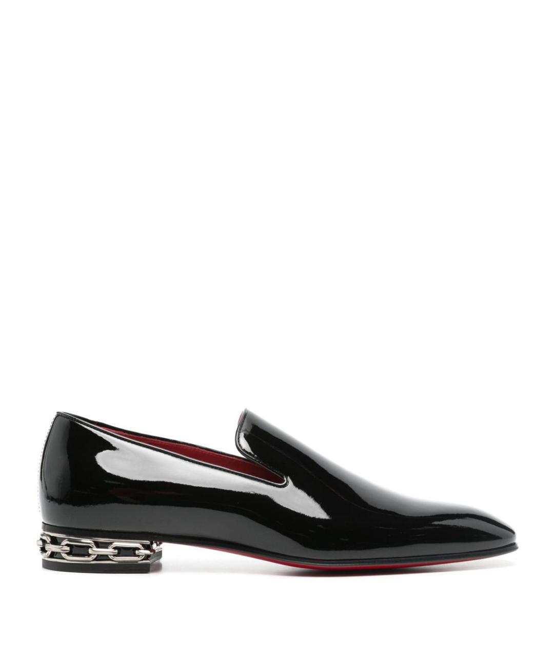 CHRISTIAN LOUBOUTIN Черные кожаные лоферы, фото 1