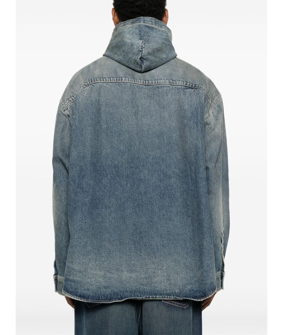 BALENCIAGA Синяя хлопковая куртка, фото 4