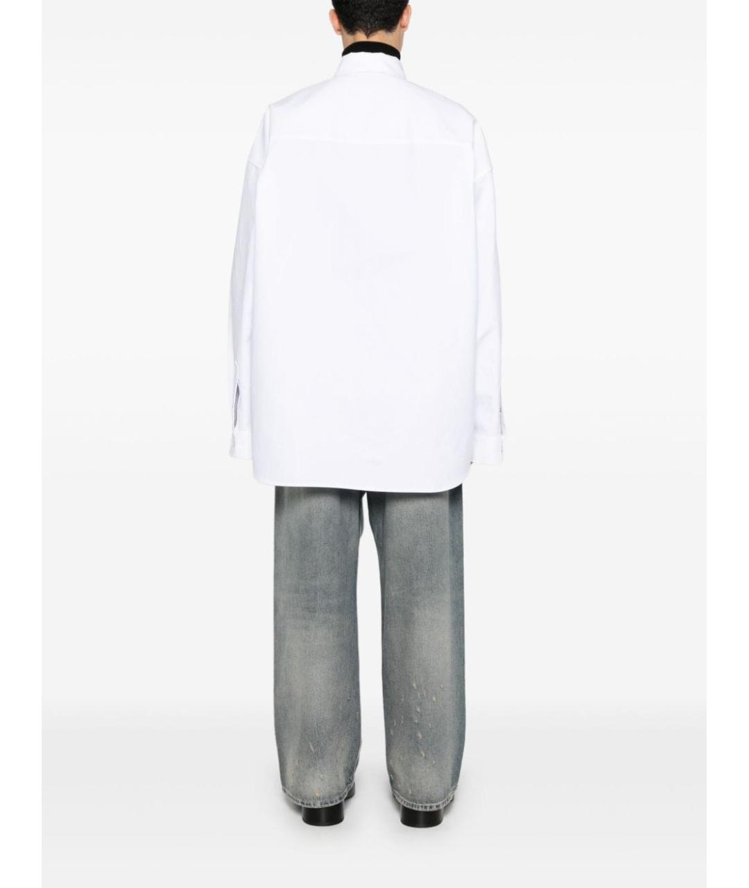 BALENCIAGA Белая хлопковая рубашка, фото 3