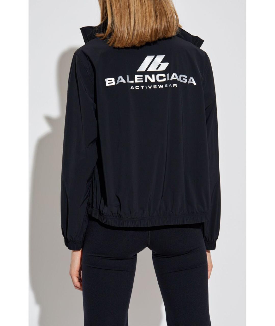 BALENCIAGA Черная полиамидовая куртка, фото 4