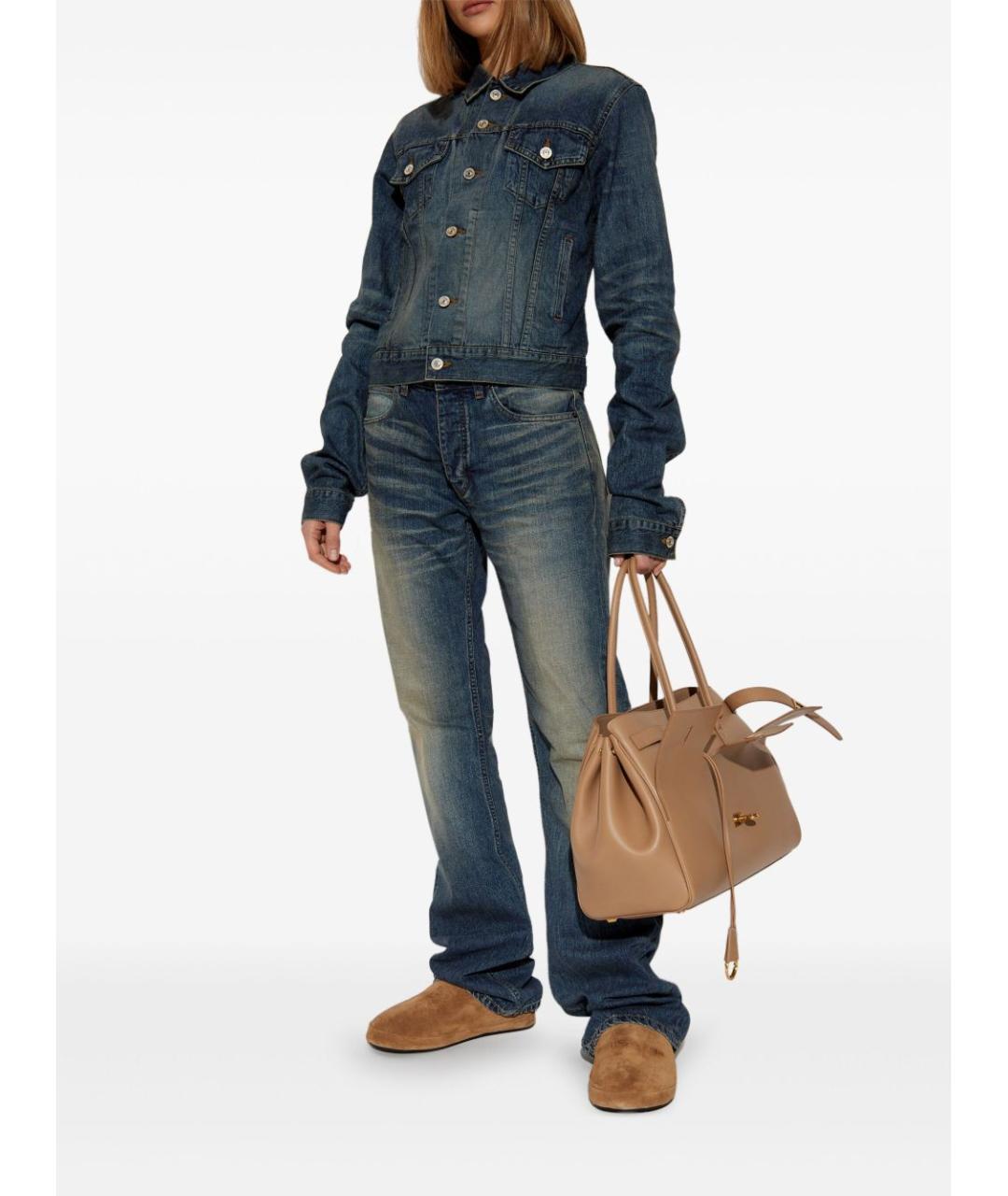 BALENCIAGA Синяя хлопковая куртка, фото 3