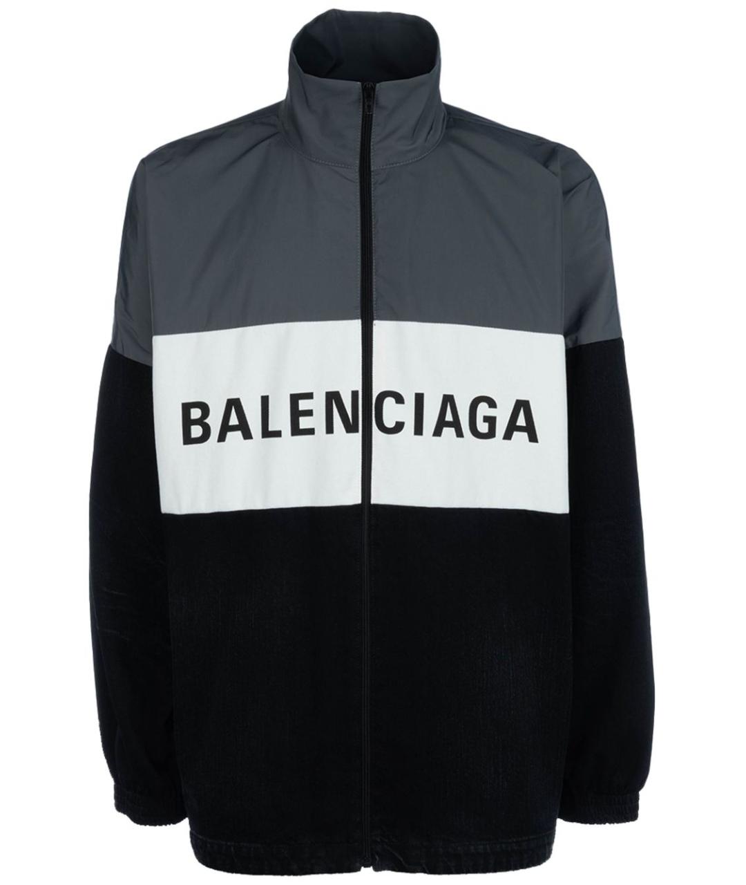 BALENCIAGA Черная полиэстеровая куртка, фото 1