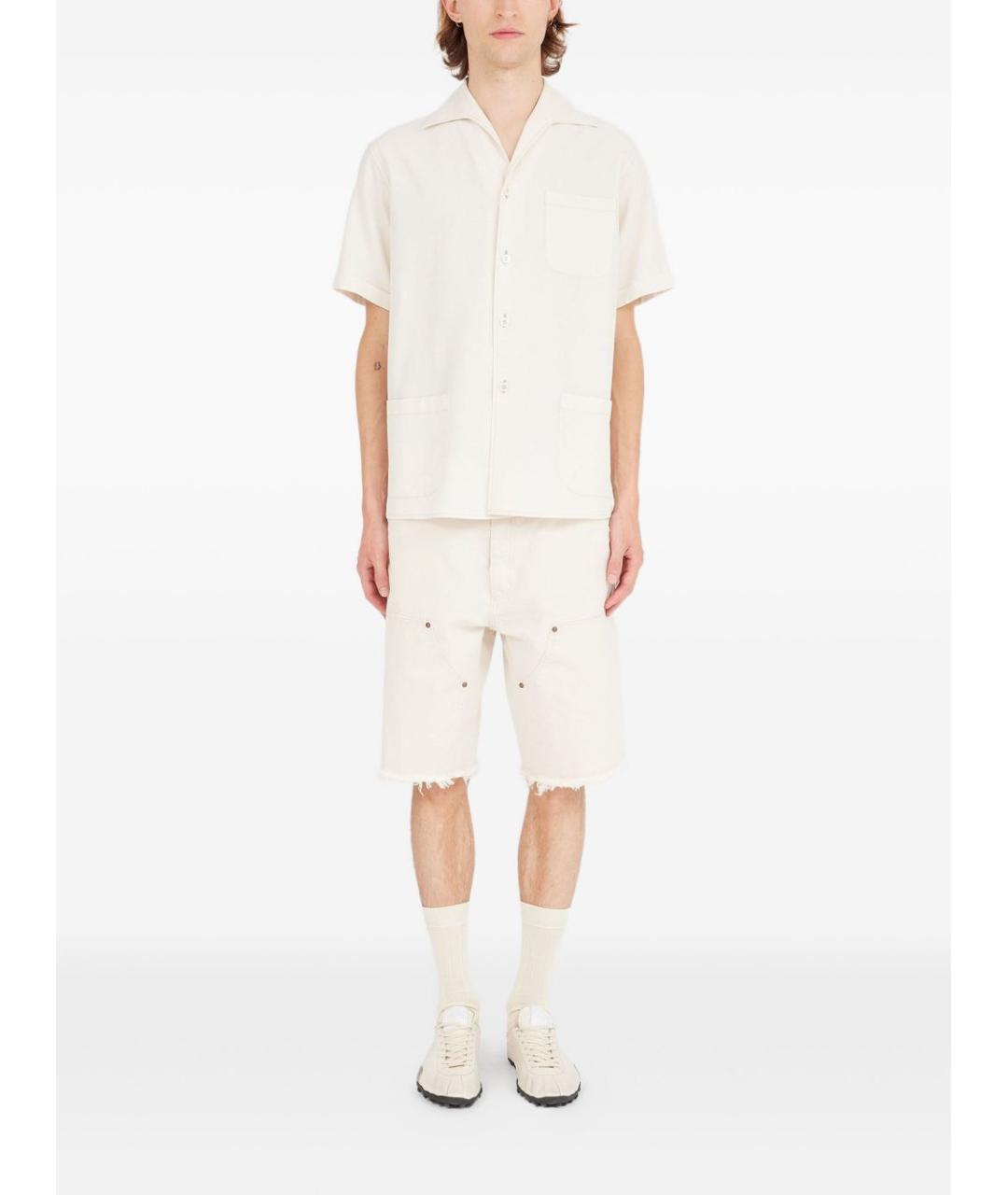 MAISON MARGIELA Белая хлопковая кэжуал рубашка, фото 4