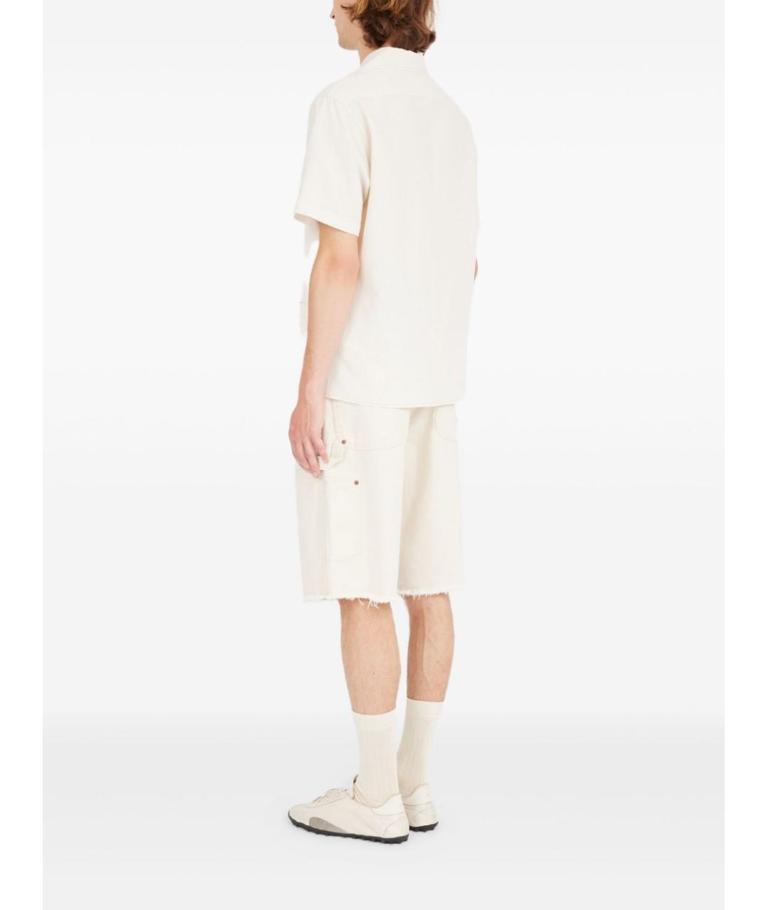 MAISON MARGIELA Белая хлопковая кэжуал рубашка, фото 5