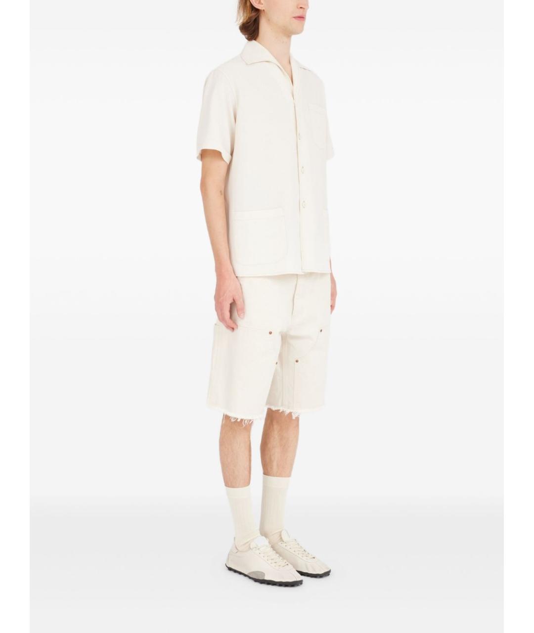 MAISON MARGIELA Белая хлопковая кэжуал рубашка, фото 2