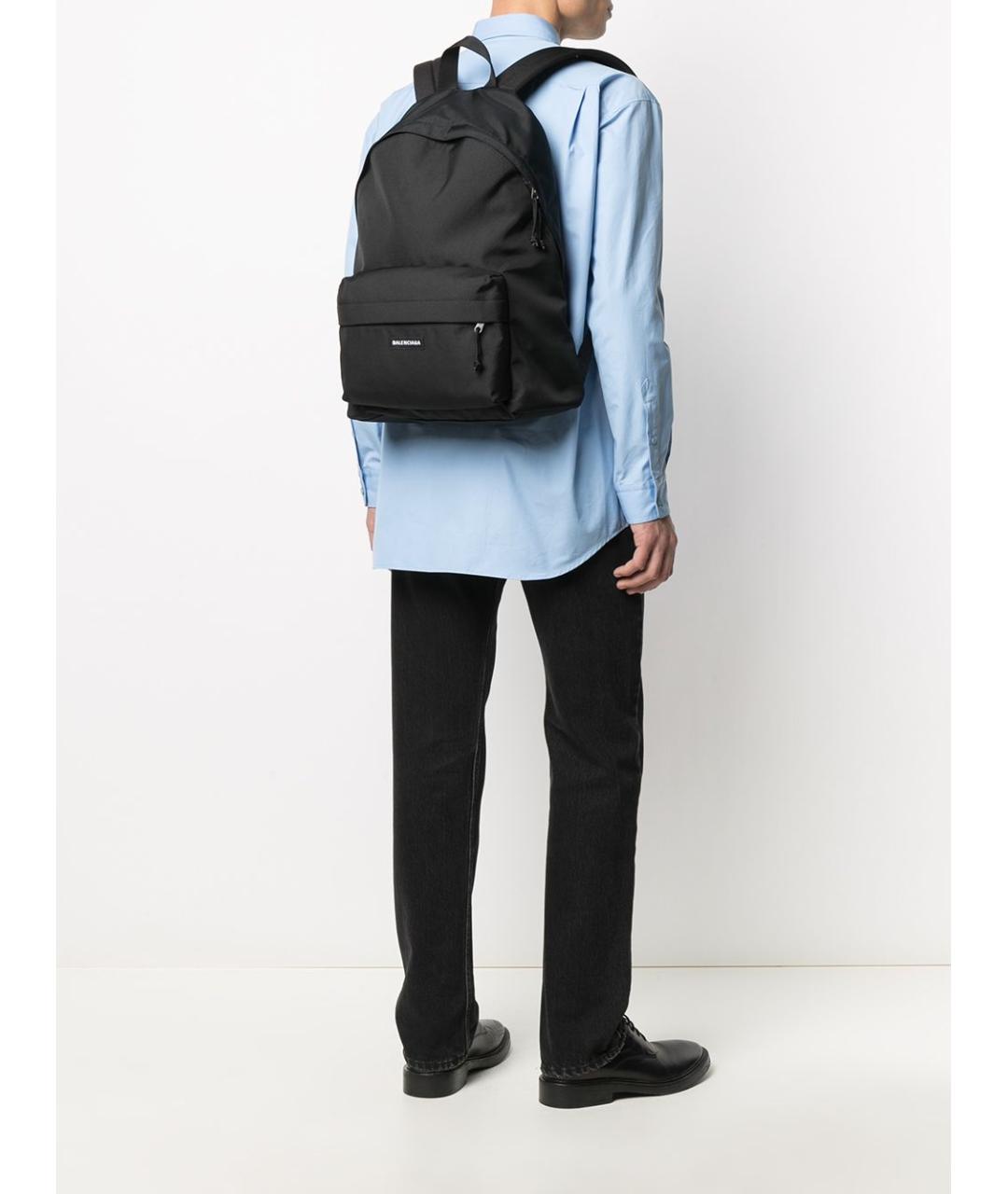 BALENCIAGA Черный синтетический рюкзак, фото 5