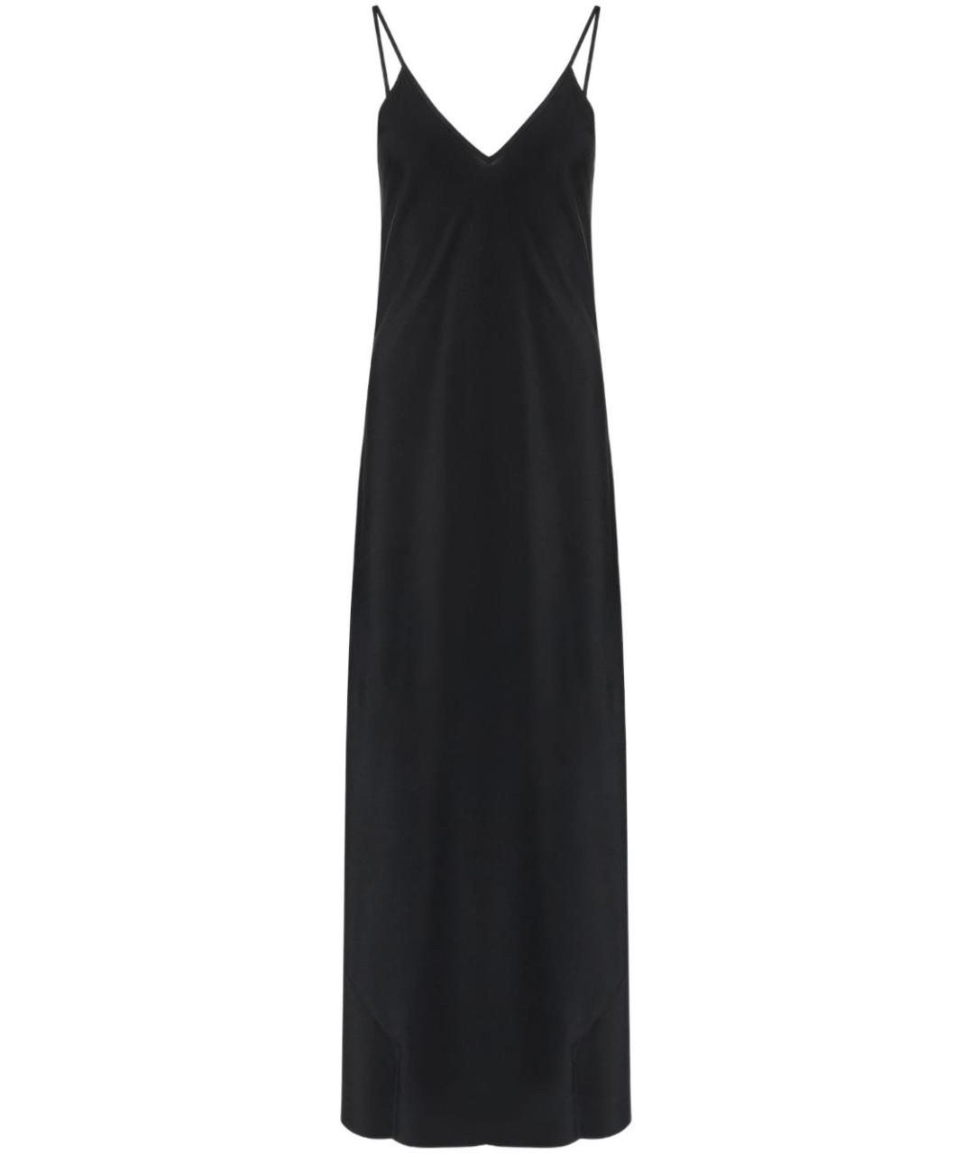 MAISON MARGIELA Черное шелковое повседневное платье, фото 1