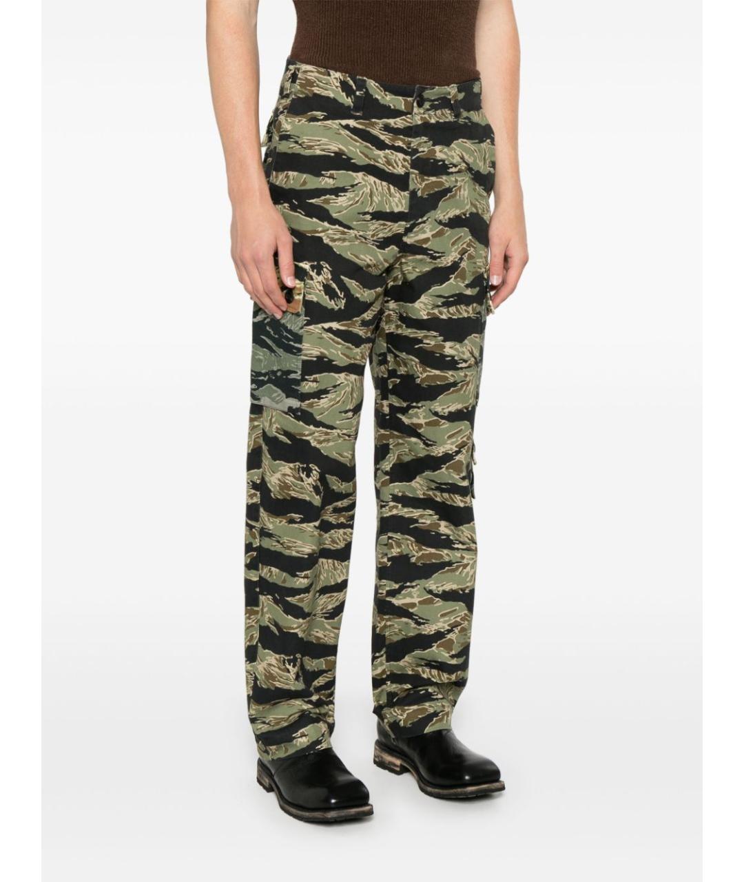 GIVENCHY Мульти хлопковые повседневные брюки, фото 4