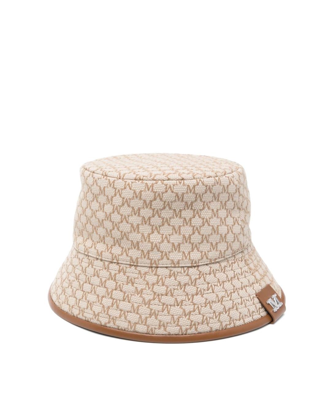 MAX MARA Бежевая хлопковая панама, фото 1