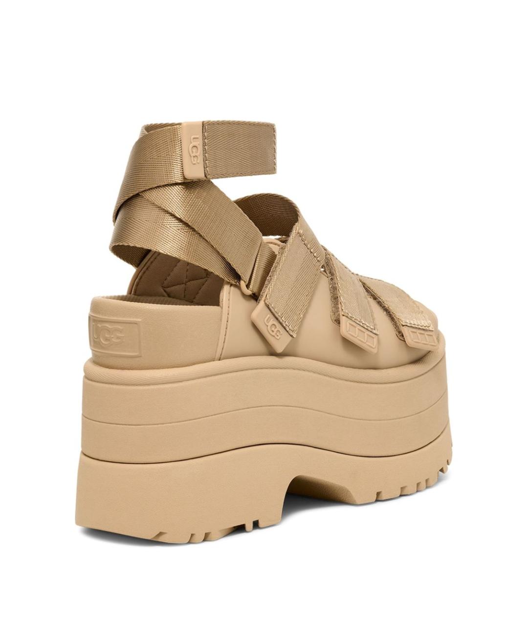 UGG AUSTRALIA Бежевые сандалии, фото 3