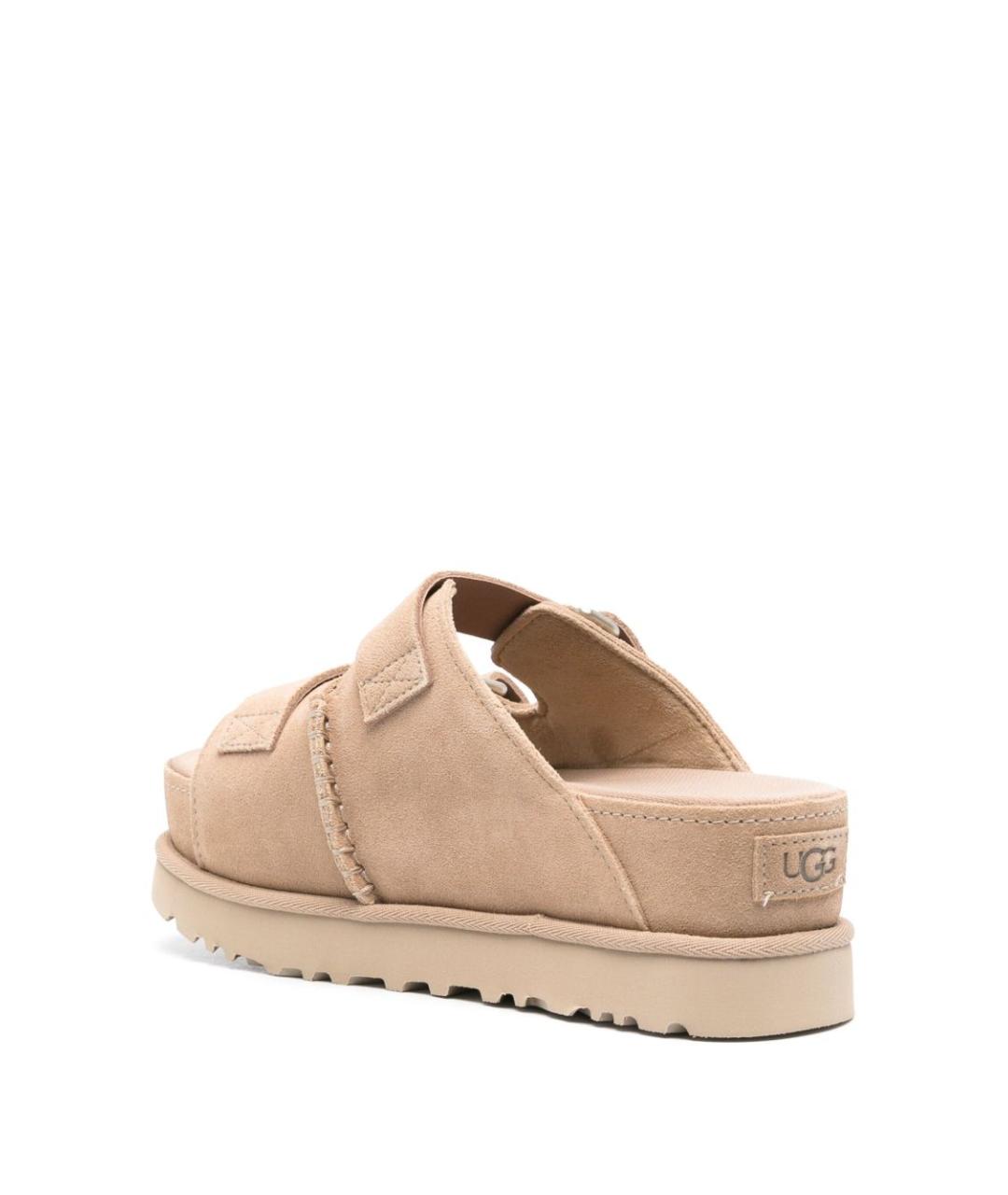 UGG AUSTRALIA Бежевые замшевые сандалии, фото 2