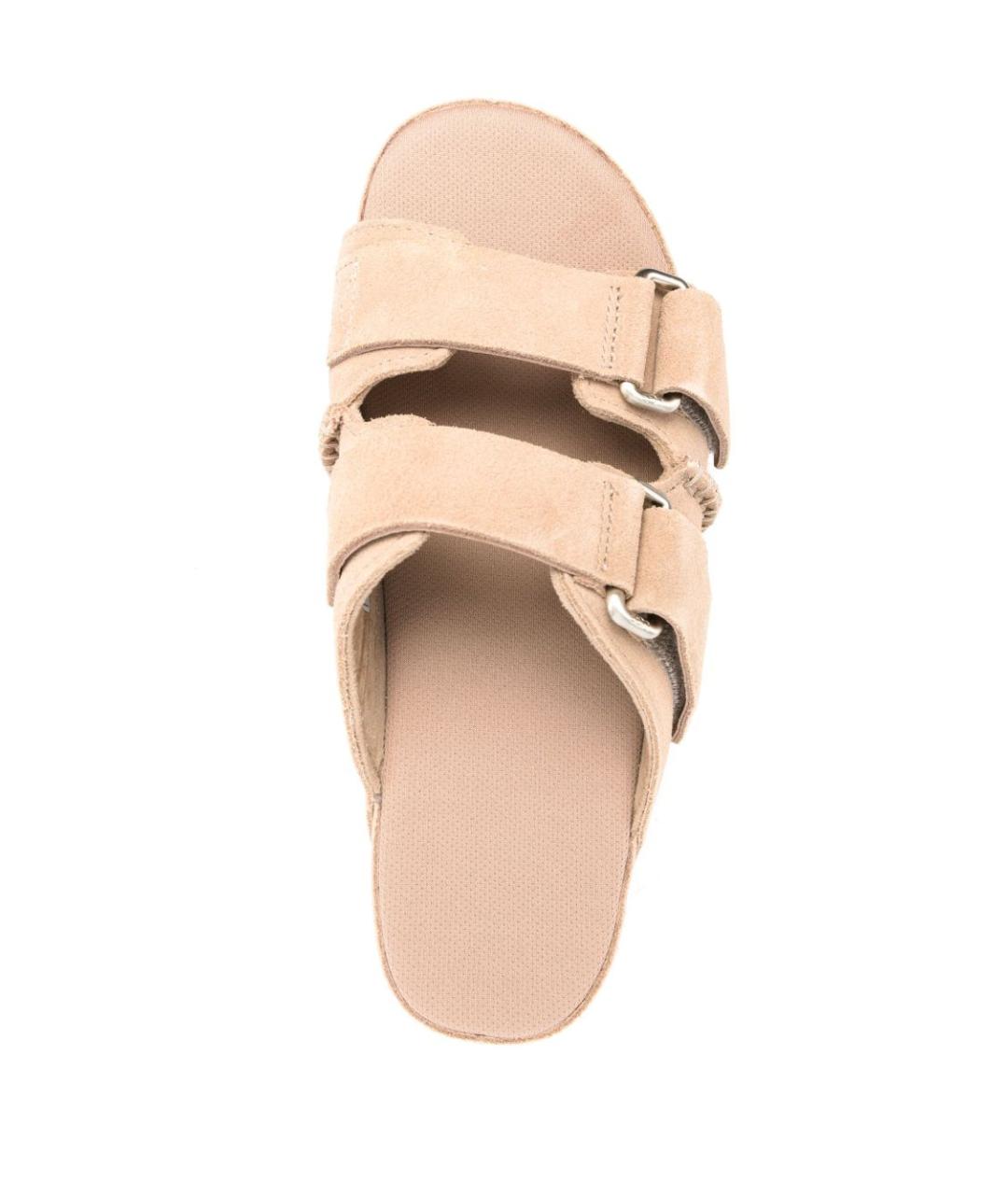 UGG AUSTRALIA Бежевые замшевые сандалии, фото 3