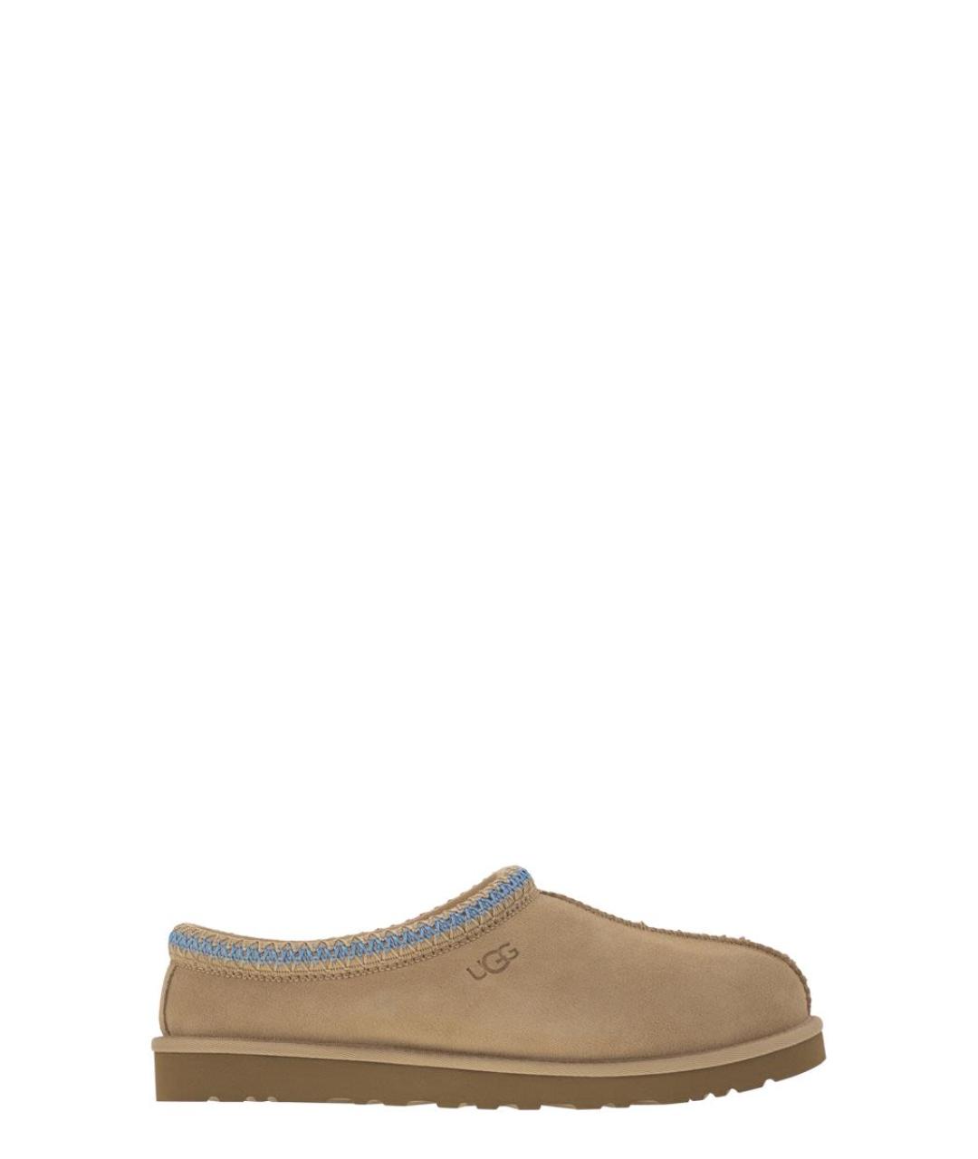 UGG AUSTRALIA Бежевые нубуковые низкие ботинки, фото 1